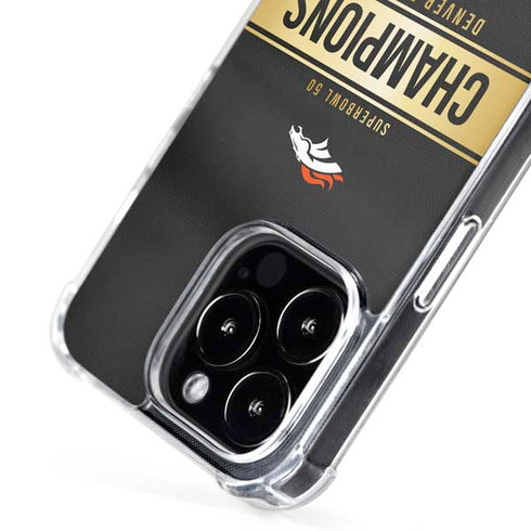 NFL Denver Broncos Super Bowl 50 Champions Black iPhone 16 Pro MagSafe Case